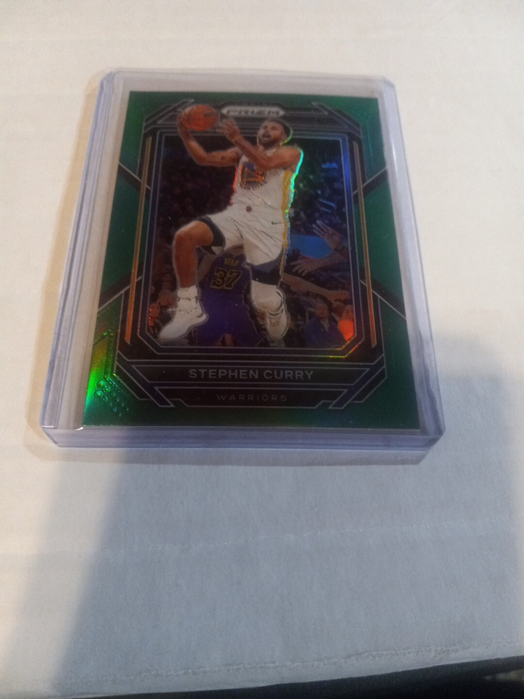2022-23 Panini Prizm Green Prizm Stephen Curry #101 Golden State Warriors