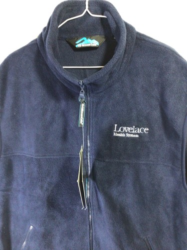 Tri-Mountain Blue Fleece Full Zip Vest XL (New with Tags) Activewear J4 - Picture 2 of 4