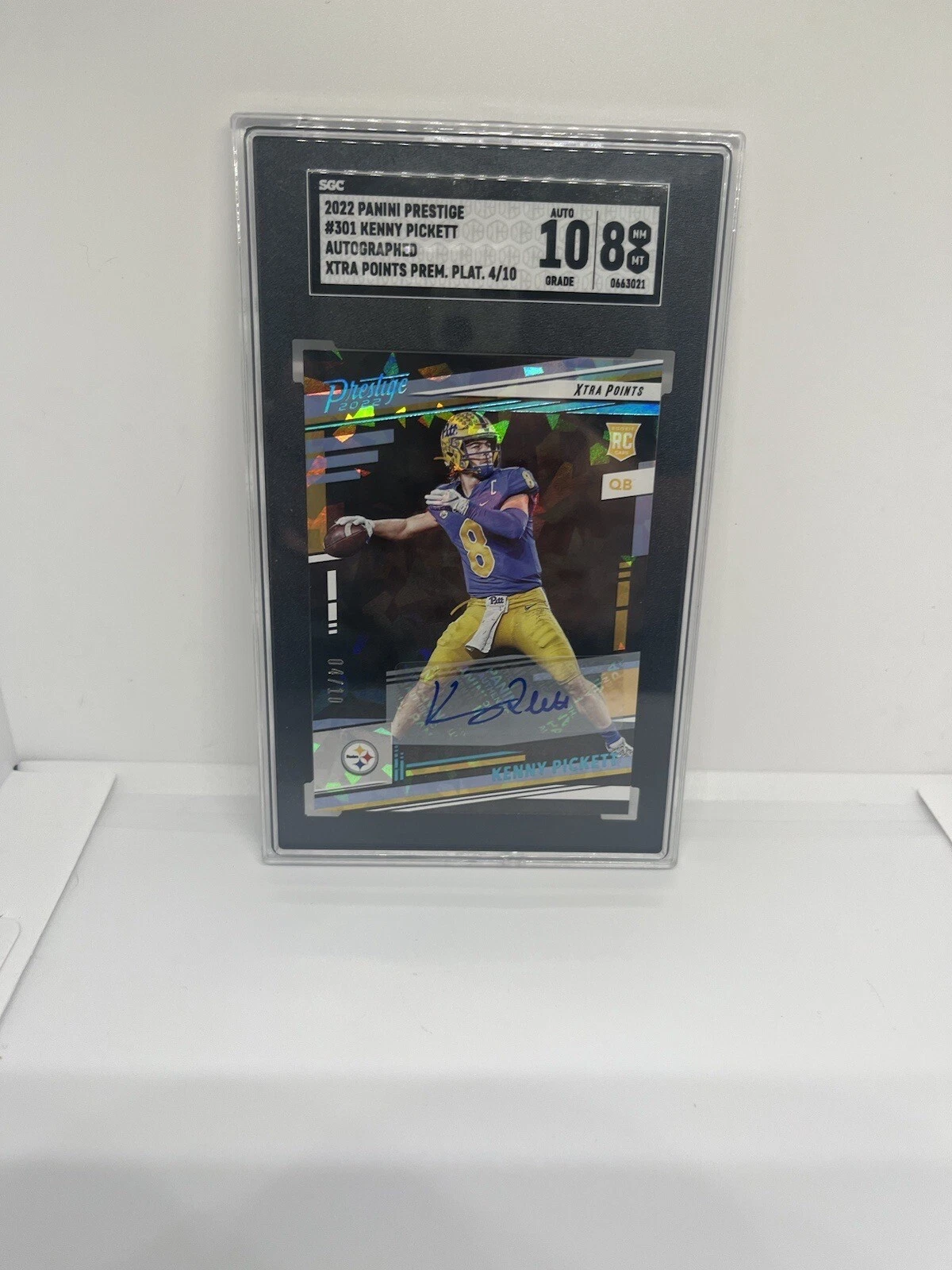 Kenny Pickett Panini Prestige #301 Platinum Premium Xtra Points