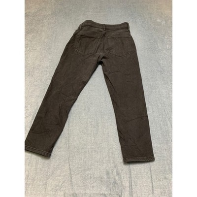 Uniqlo EZY Jeans Mens Small Black Denim Drak Wash 5-Pockets Straigth Leg