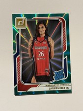 Lauren Betts 2026 Donruss WNBA #89 Rated Rookie Teal Laser /199 Mystics RC