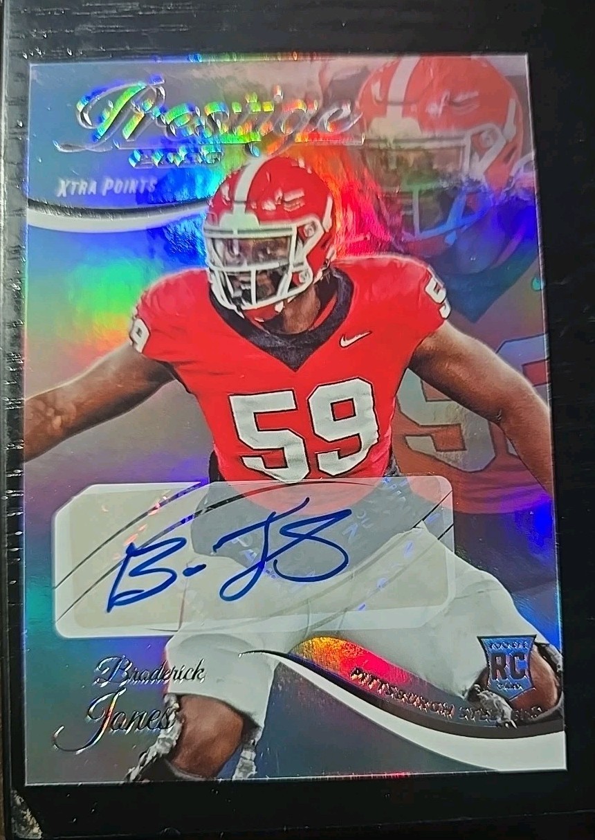 Broderick Jones Panini Prestige #308 Platinum Premium Xtra Points