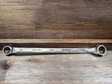Vintage 1952 Bonney 2805 12pt Offset Box End Wrench 1/2 x 9/16 Made in the USA