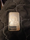 1991 "Christmas Joy" National Mint .999 Fine Silver Art Bar Rare