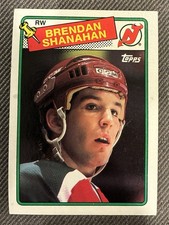 1988-89 Topps Hockey Brendan Shanahan Rookie Card #122 NJ Devils RC