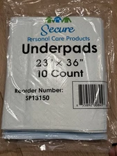 3-Pack of Secure Personal Care Products Disposable Underpads 23 x 36 *FREE SHIP*
