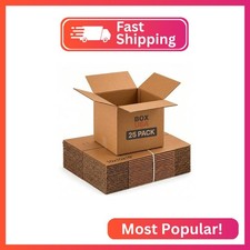 BOX USA Cube Shipping Boxes 12"L x 12"W x 12"H 25-Pack - Corrugated Cardboard