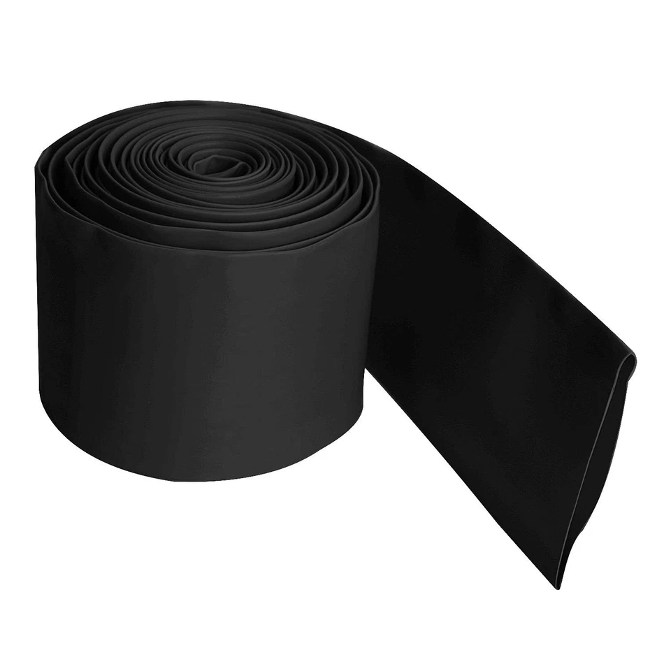 Aoje-Link 45mm ID Black Heat Shrink Tubing Shrinkable Tube 5M(16.4Ft) 1pcs - Image 3 of 4