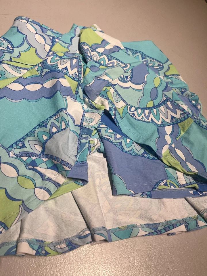 Falda corta G Lifestyle para mujer XS brillante geométrica tenis golf nailon spandex Foto 4 de 4