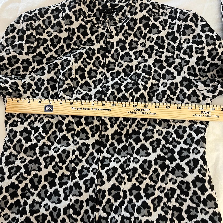 Tailored Leopard Jacket Structured Princess Seams… - image 7