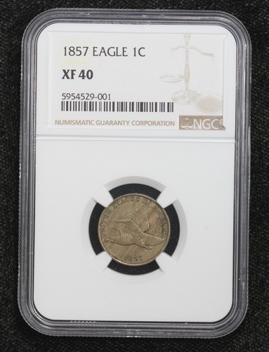1857 Flying Eagle Cent NGC XF40 43GH