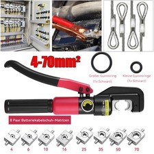 Hydraulische Presszange Crimpzange 4-70mm² Set Quetschzange Kabelschuhe Zange