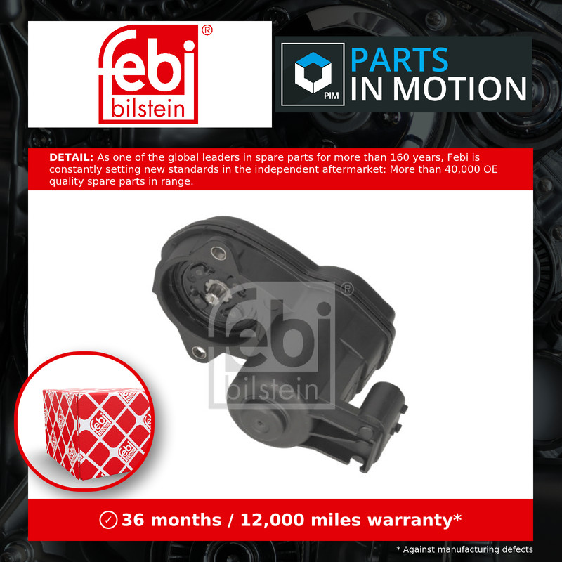 Brake caliper servo motor fits BMW M5 F10 4.4 Rear 11 to 16 34216791420 Febi New