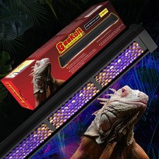 12-Inch UVB Reptile Light,4H/8H/12H Timer,3 Modes Lighting,5 Level Brightness...