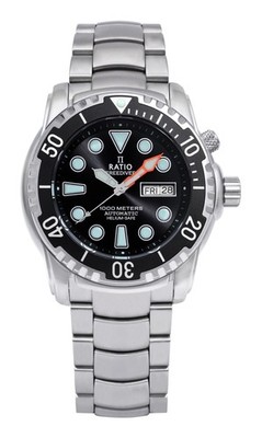 Ratio FreeDiver Helium-Safe Sapphire Automatic 1068HA96-34VA-BLK Men's Watch