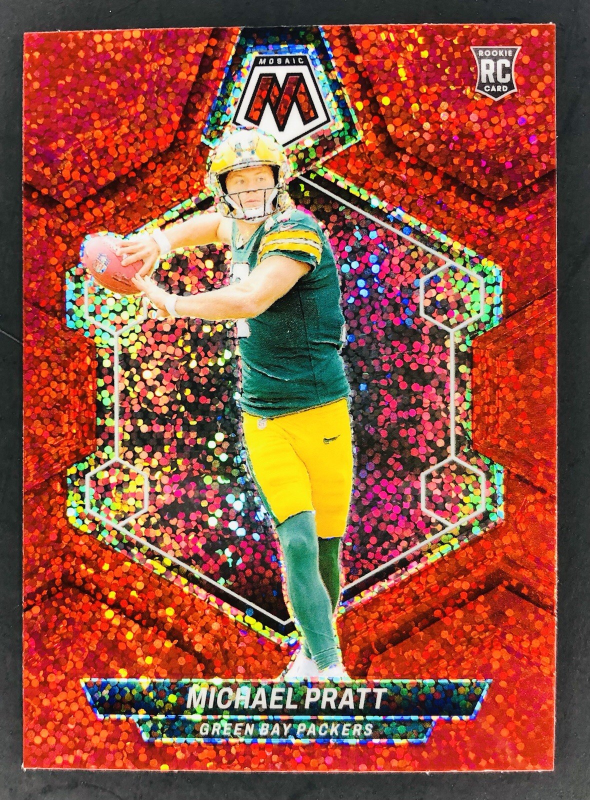 2024 Panini Mosaic Michael Pratt- Red Sparkle #400