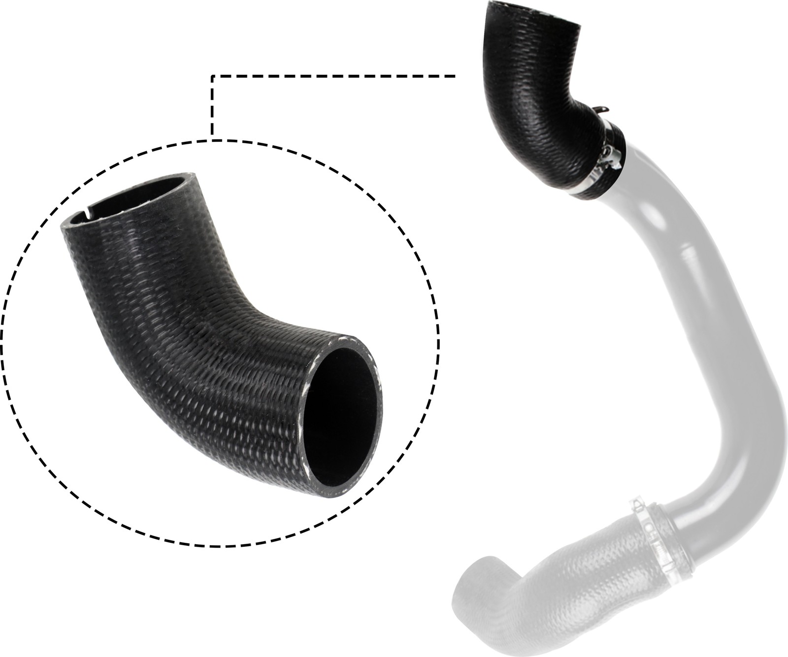 GATES-OE 09-0499 Charge Air Hose for FIAT