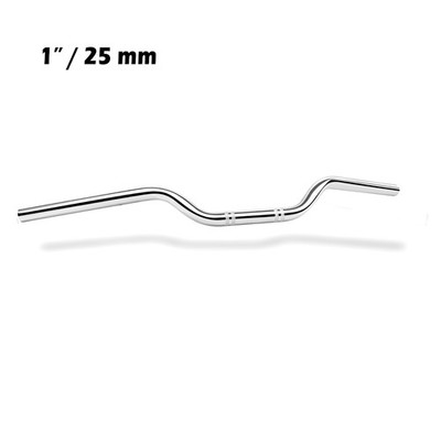 Universal 1 Zoll 25mm Chrom Motorrad Lenker Drag Tracker Bars Handlebars Chopper