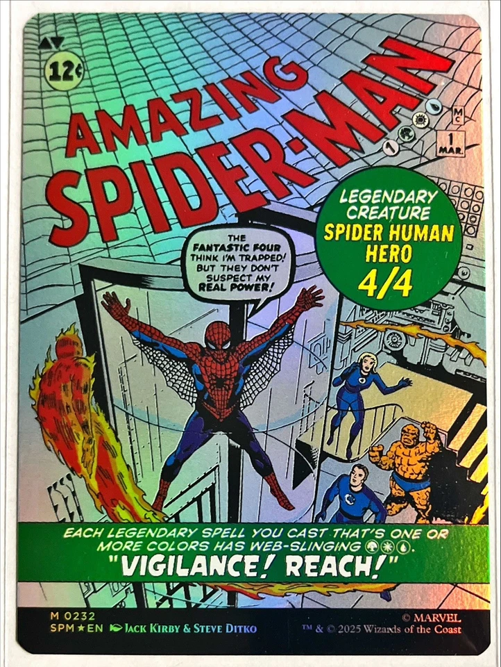 MTG Magic the Gathering Peter Parker (232) Marvel's Spider-Man NM FOIL - Image 3 of 4