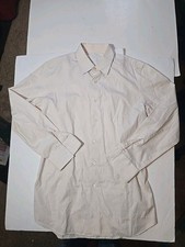 Prada Mens Dress Shirt(needs cufflinks) Size 15.5(40) Cream 