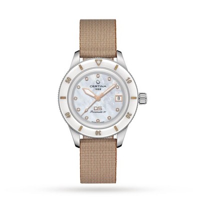 DS PH200M 39mm Powermatic 80 Mother of Pearl Diamond Dial | White Dial Wristwatc
