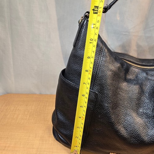 Michael Kors Black Leather Tote Bag Purse Gold Tone Hardware 3 divides - Picture 8 of 21