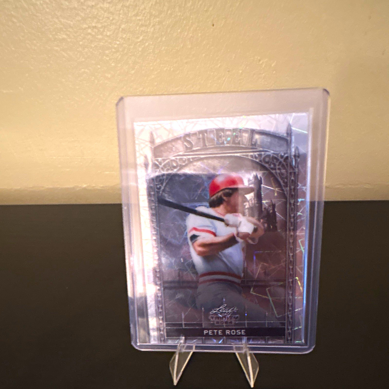 Leaf 2024 Trinity Mega Box Steel Silver Lava Pete Rose Reds #S-56 /290