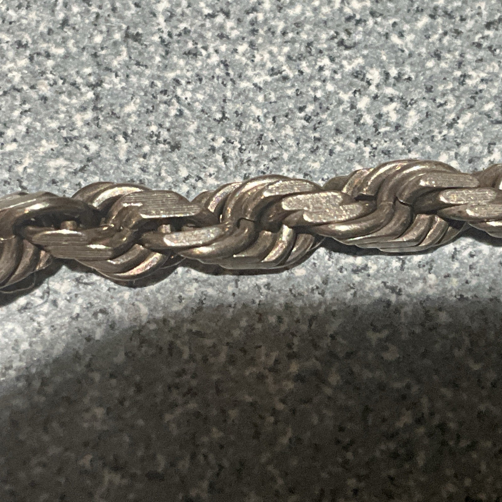 SOLID Sterling Silver - Twisted Chain 20" Necklac… - image 4