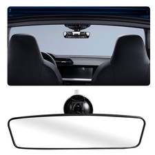 Car Rear View Mirror, Adjustable Anti Glare Car White 9.44 2.63 inches