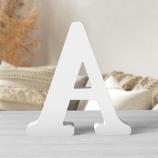 8 Inch White Wood Letters Unfinished Wood Letters for Wall Decor Decorative S...