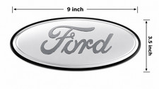 9 X 3.5 White Black Oval Emblem Badge F150 F250 F350 Edge Explorer For Ford 9 X 3.5 White Black Oval Emblem Badge F150 F250 F350 Edge Explorer For Ford