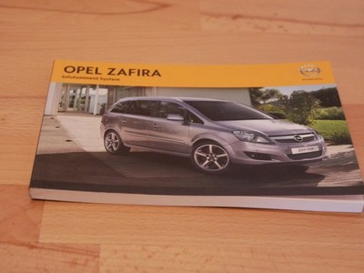 Original Opel Zafira Infotainment System Betriebsanleitung 8/2013
