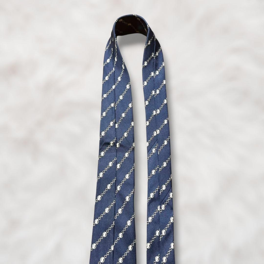 Excellent condition HERMES striped pattern chain … - image 7