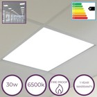 LED Ceiling Tiles 30W Backlit Suspended Office Tile Set of 6 595x595mm CLEARANCE