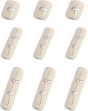 9 Rollen Premium Elastische Bandage, Kompressionsbinden, Medizinische Fixierbind