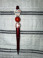 Handmade Teacher Beaded Pens For A Teacher.