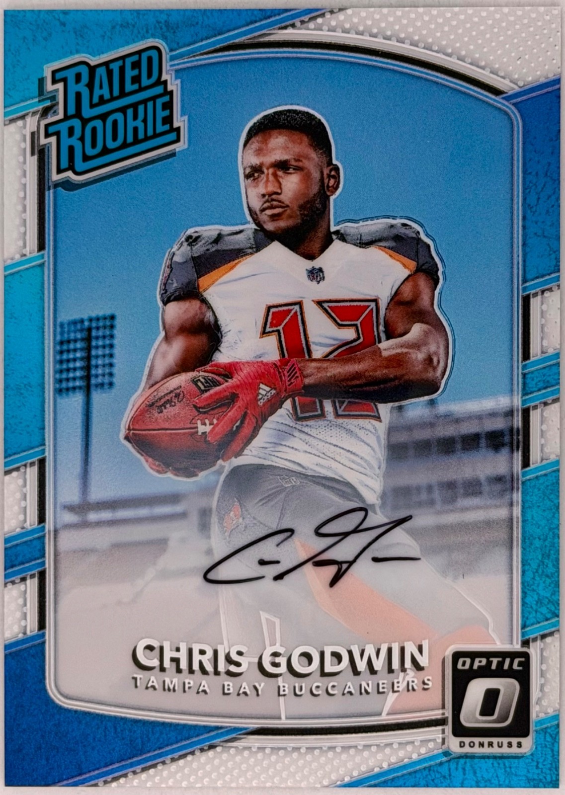 2017 Panini Donruss Optic Rated Rookie #155 Chris Godwin On-Card Auto /150