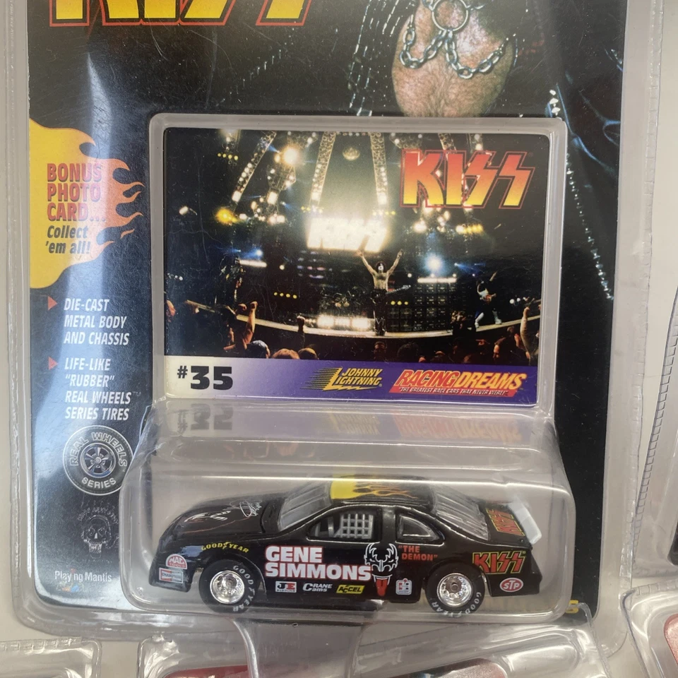 Johnny Lightning KISS Gene Simmons Racing Dreams Cars #35 36 25 42 31 LOTE 5 NUEVO Foto 3 de 4