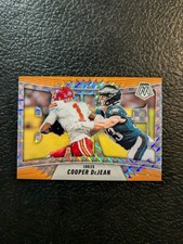 Cooper Dejean 2025 Panini Mosaic  BANG Orange Mosaic Prizm Eagles Horizontal