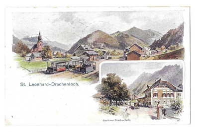 AK ''Drachenloch'' bei Marktschellenberg St. Leonhard, Berchtesgadener Land 1905