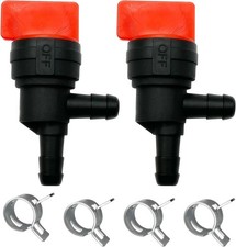 90 Degree Fuel Cut off Valve 1/4" Inline Shut Off Valve with Clamps