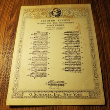 Chopin Nocturnes Sheet Music Piano Solo G. Schirmer