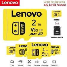 Lenovo Micro SD Memory Card 2TB 1TB 512GB 256GB 128GB TF Card