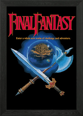 Final Fantasy I Cover Art Gerahmtes Wandbild Poster Leinwanddruck Bild