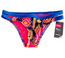 TYR Women s Bikini Bottom Size S Multicolor UPF 50 Durafast Free Ship Limite
