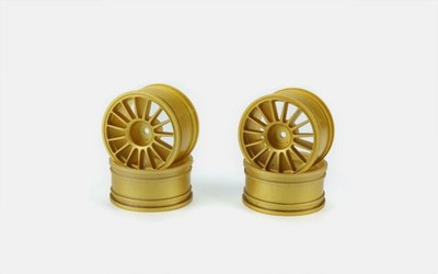 Carisma RC M48S Multi Spoke Wheels Gold Set 4 Pcs / CA-16479