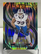 DION DAWKINS 2024 PANINI SELECT GREEN & YELLOW SHOCK PRIZM PARALLEL CARD! BILLS
