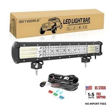 20" Quad-Row Off-Road LED Work Light - 1x510W Led Light Bar Wiring Kit