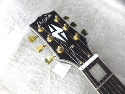 Electric Guitar Photogenic LP-300C BK Model Les Paul Custom Black
