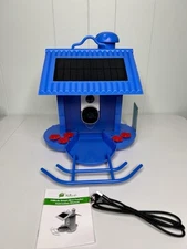 HiBirds Solar Smart Bird Feeder with Camera Outdoor WiFi Bird Feeder HD Cam.